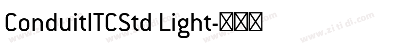 ConduitITCStd Light字体转换